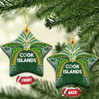 Cook Islands Rugby League Ceramic Ornament Tatau Tribal Motifs-Dark Green Color - Polynesian Pride
