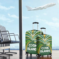 Cook Islands Rugby League Luggage Cover Tatau Tribal Motifs-Dark Green Color - Polynesian Pride