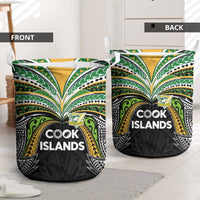 Cook Islands Rugby League Laundry Basket Tatau Tribal Motifs-Black Color - Polynesian Pride