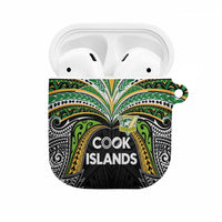 Cook Islands Rugby League AirPods Case Tatau Tribal Motifs-Black Color - Polynesian Pride