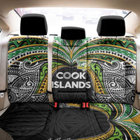 Cook Islands Rugby League Back Car Seat Cover Tatau Tribal Motifs-Black Color - Polynesian Pride