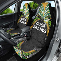 Cook Islands Rugby League Car Seat Cover Tatau Tribal Motifs-Black Color - Polynesian Pride