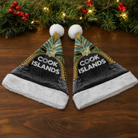 Cook Islands Rugby League Christmas Santa Hat Tatau Tribal Motifs-Black Color - Polynesian Pride