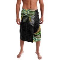 Custom Cook Islands Rugby League Lavalava Tatau Tribal Motifs-Black Color - Polynesian Pride