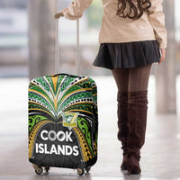 Cook Islands Rugby League Luggage Cover Tatau Tribal Motifs-Black Color - Polynesian Pride