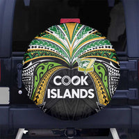 Cook Islands Rugby League Spare Tire Cover Tatau Tribal Motifs-Black Color - Polynesian Pride