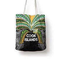 Cook Islands Rugby League Tote Bag Tatau Tribal Motifs-Black Color - Polynesian Pride