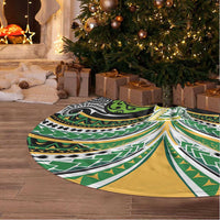 Cook Islands Rugby League Tree Skirt Tatau Tribal Motifs-Black Color - Polynesian Pride