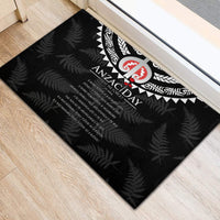 New Zealand ANZAC Day Rubber Doormat Lest We Forget Haka Dance Respect LT03 - Polynesian Pride