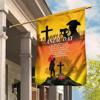 New Zealand and Australia ANZAC Day Garden Flag Gallipoli Lest We Forget LT03 House Flag Yellow - Polynesian Pride