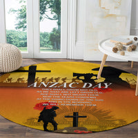 New Zealand and Australia ANZAC Day Round Carpet Gallipoli Lest We Forget LT03 - Polynesian Pride