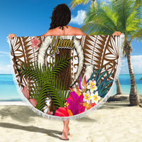 Vanuatu Selebretem 44th Indipendens Dei Beach Blanket Yumi Pig Tusk and Namele Fern