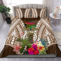 Vanuatu Selebretem 44th Indipendens Dei Bedding Set Yumi Pig Tusk and Namele Fern
