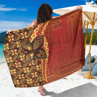 Samoan Pacific Tribal Flower Geometric Art Tattoos Sarong Siapo Pattern Flame Sunset - Polynesian Pride