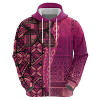 Samoan Pacific Tribal Flower Geometric Art Tattoos Hoodie Siapo Pattern Romantic Rose - Polynesian Pride