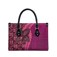 Samoan Pacific Tribal Flower Geometric Art Tattoos Leather Bag Siapo Pattern Romantic Rose - Polynesian Pride