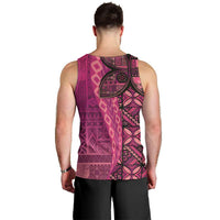 Samoan Pacific Tribal Flower Geometric Art Tattoos Men Tank Top Siapo Pattern Romantic Rose - Polynesian Pride
