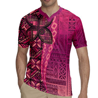 Samoan Pacific Tribal Flower Geometric Art Tattoos Rugby Jersey Siapo Pattern Romantic Rose LT03 - Polynesian Pride