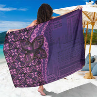 Samoan Pacific Tribal Flower Geometric Art Tattoos Sarong Siapo Pattern Purple Haze - Polynesian Pride