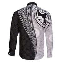 Fijian Masi Tattoos Family Matching Mermaid Dress and Hawaiian Shirt with Tapa Tribal Pattern - Polynesian Pride