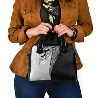 Fijian Masi Tattoos Shoulder Handbag with Tapa Tribal Pattern - Polynesian Pride