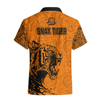 PNG Lae Snax Tigers Rugby Hawaiian Shirt The Tigers Head and PNG Bird Polynesian Tattoo LT03 - Polynesian Pride