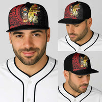 Papua New Guinea Christmas Baseball Net Cap Funny Melanesian Santa with Bird-of-paradise Tribal Style LT03 - Polynesian Pride