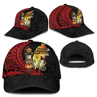 Papua New Guinea Christmas Classic Cap Funny Melanesian Santa with Bird-of-paradise Tribal Style LT03 - Polynesian Pride
