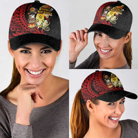 Papua New Guinea Christmas Classic Cap Funny Melanesian Santa with Bird-of-paradise Tribal Style - Polynesian Pride
