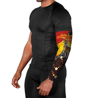 Australia and Papua New Guinea Together Arm Sleeves Bird-of-paradise and Kangaroo with Oro Tapa and Aboriginal Art Motifs - Polynesian Pride