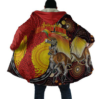 Australia and Papua New Guinea Together Cloak Bird-of-paradise and Kangaroo with Oro Tapa and Aboriginal Art Motifs LT03 - Polynesian Pride