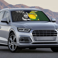 Rugby New Zealand and South Africa Auto Sun Shade Greatest Rivalry Silver Fern and Antelope