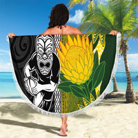 Rugby New Zealand and South Africa Beach Blanket Greatest Rivalry Silver Fern and Antelope
