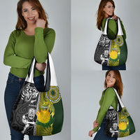 Rugby New Zealand and South Africa Grocery Bag Greatest Rivalry Silver Fern and Antelope