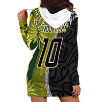 Custom Rugby New Zealand and South Africa Hoodie Dress Greatest Rivalry Silver Fern and Antelope