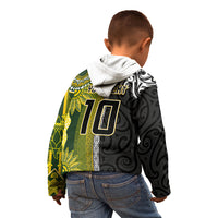 Custom Rugby New Zealand and South Africa Kid Hoodie Greatest Rivalry Silver Fern and Antelope