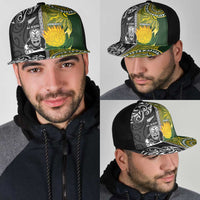 New Zealand and South Africa Rugby Mesh Trucker Cap Greatest Rivalry-Silver Fern and Antelope