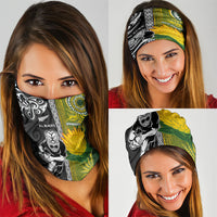 Rugby New Zealand and South Africa Neck Gaiter Greatest Rivalry Silver Fern and Antelope