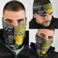 Rugby New Zealand and South Africa Neck Gaiter Greatest Rivalry Silver Fern and Antelope