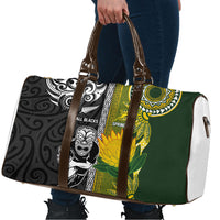 Rugby New Zealand and South Africa Travel Bag Greatest Rivalry Silver Fern and Antelope