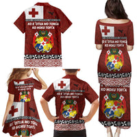 Tongan Culture Family Matching Puletasi and Hawaiian Shirt Ngatu Art Tattoo and Emblem of Tonga LT03 - Polynesian Pride