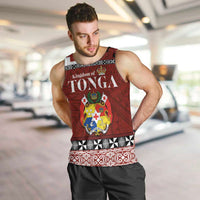 Tongan Culture Men Tank Top Ngatu Art Tattoo and Emblem of Tonga