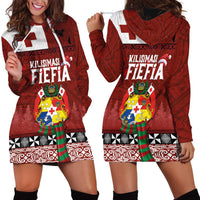 Tongan Christmas Hoodie Dress Kilisimasi Fiefia with Ngatu Art Tattoo LT03 - Polynesian Pride
