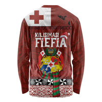 Tongan Christmas Long Sleeve Shirt Kilisimasi Fiefia with Ngatu Art Tattoo LT03 - Polynesian Pride