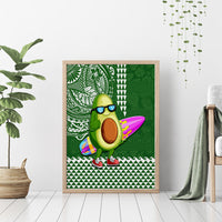 Hawaii Canvas Wall Art Aloha Funny Avocado Mix Kakau Hawaiian Tribal LT03 - Polynesian Pride