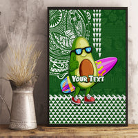 Aloha Avocado Funny Fruits Custom Canvas Wall Art Mix Hawaiian Kakau Tribal LT03 - Polynesian Pride