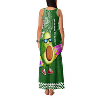 Aloha Avocado Funny Fruits Custom Family Matching Tank Maxi Dress and Hawaiian Shirt Mix Hawaiian Kakau Tribal LT03 - Polynesian Pride