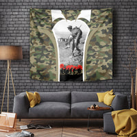 New Zealand and Australia ANZAC Day Tapestry Koala and Kiwi Bird Soldier Gallipoli Camouflage Style LT03 - Polynesian Pride
