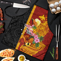 Papua New Guinea Independence Day Apron Birds-of-Paradise Melanesian Tattoos Tropical Plants LT03 Multicolor - Polynesian Pride