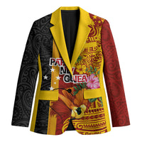 Papua New Guinea Independence Day Blazer Birds-of-Paradise Melanesian Tattoos Tropical Plants LT03 Unisex Multicolor - Polynesian Pride